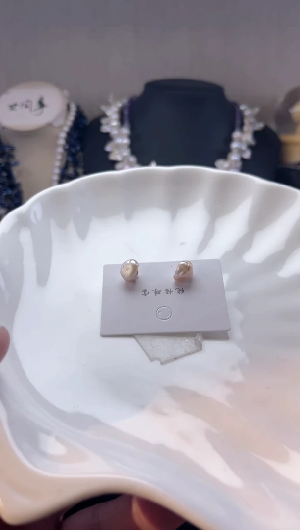 未镶嵌耳饰淡水珍珠【纯恬珠宝】