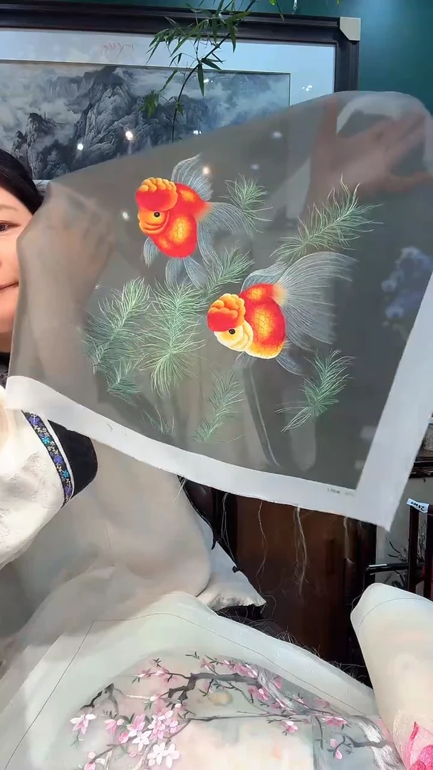 刺绣非遗苏绣手工刺绣绣片