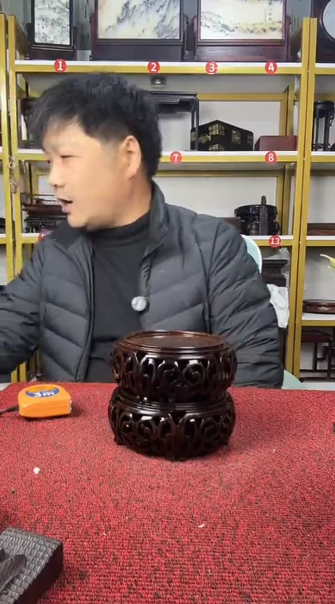 木用****7非洲黑檀圆底座10CM//2个