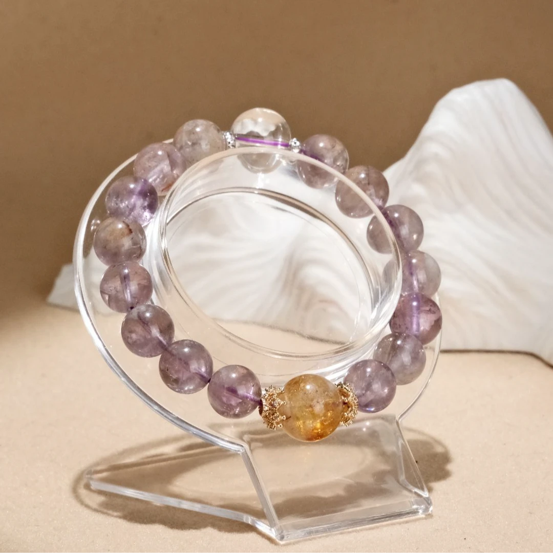 【泓钰珠宝✖️上岸】天然紫水晶10mm黄水晶13.5mm多样发一3022