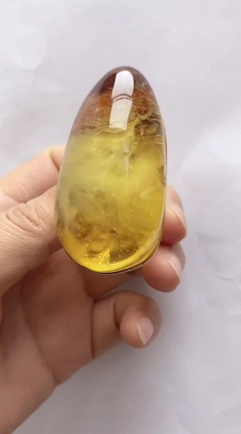 【闪购商品】琥珀裸石银S925镶嵌琥珀戒指