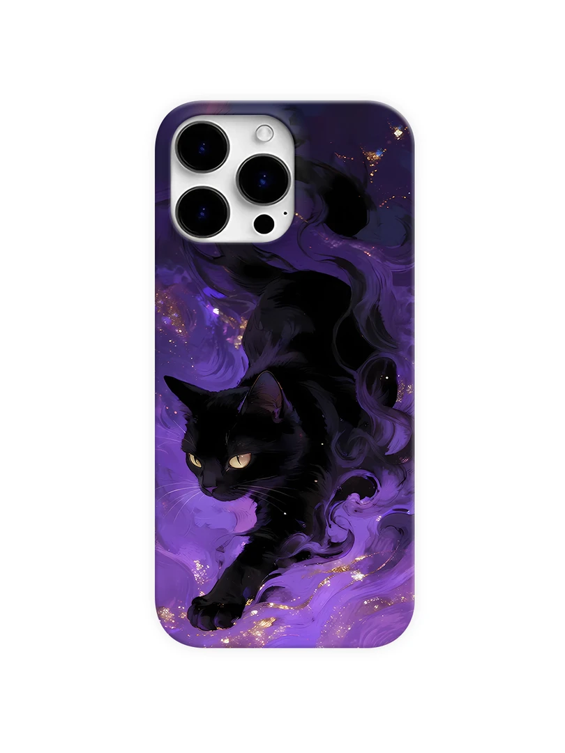 黑猫适用于苹果16promax手机壳华为mate荣耀vivo小米红米oppo一加