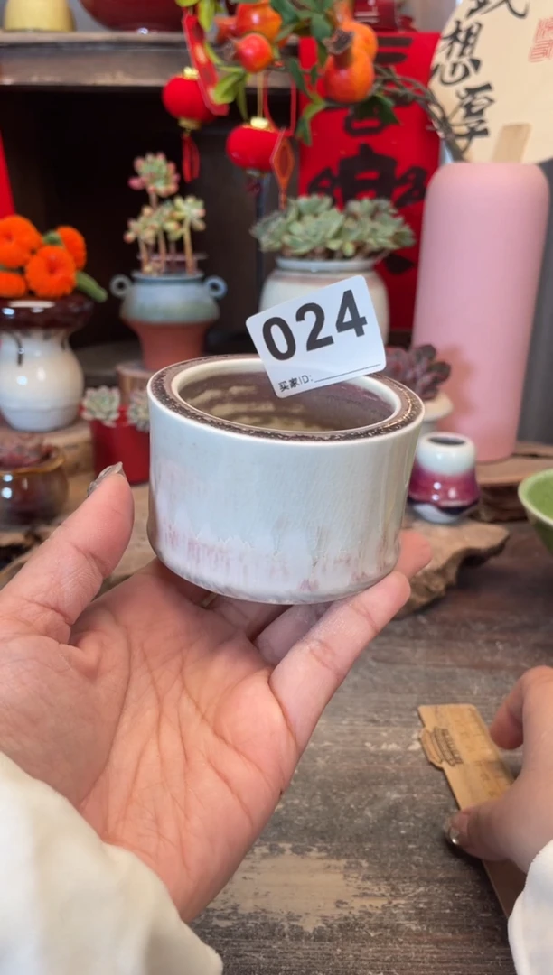 【闪购商品】摆件024微瑕知木小芳花盆