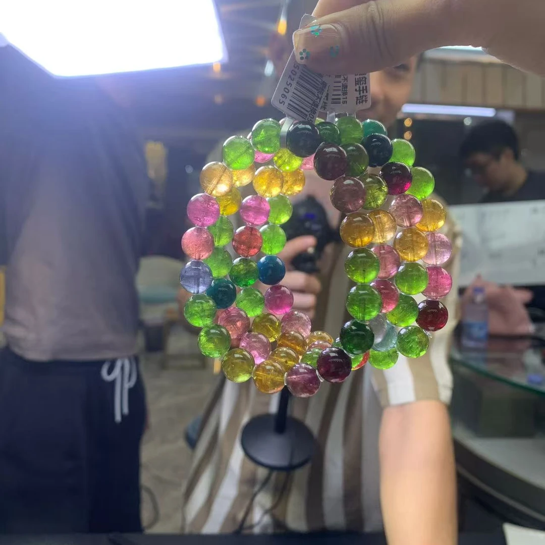 【逍遥】碧玺彩虹手链约10mm*KTLZ/A1835/多样性发/1件