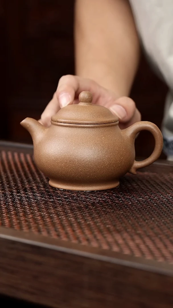 茶壶紫砂芝麻绿潘壶