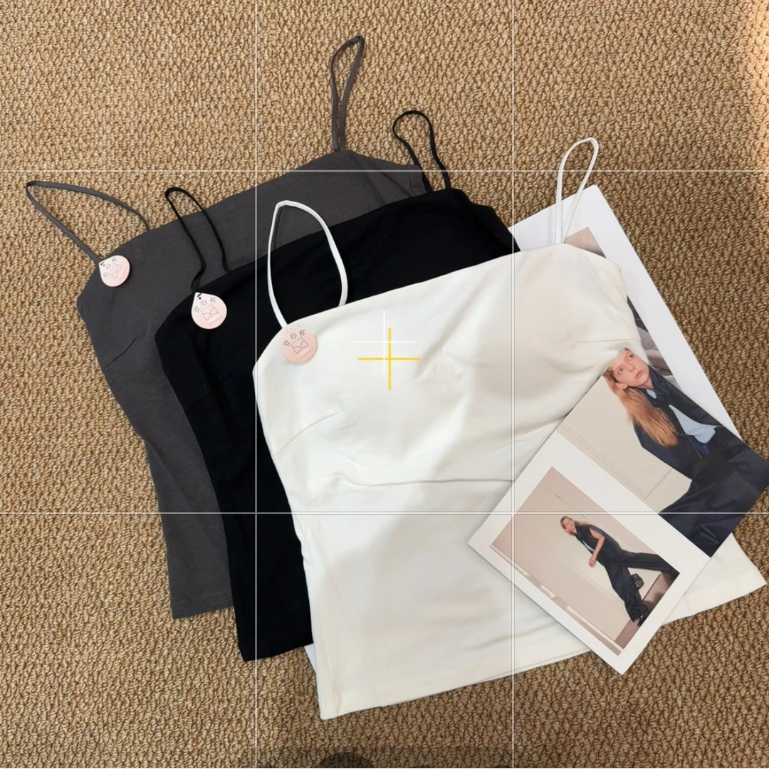 【氧气棉感吊带】2025新款内搭吊带外穿无袖美背上衣【no退no换】