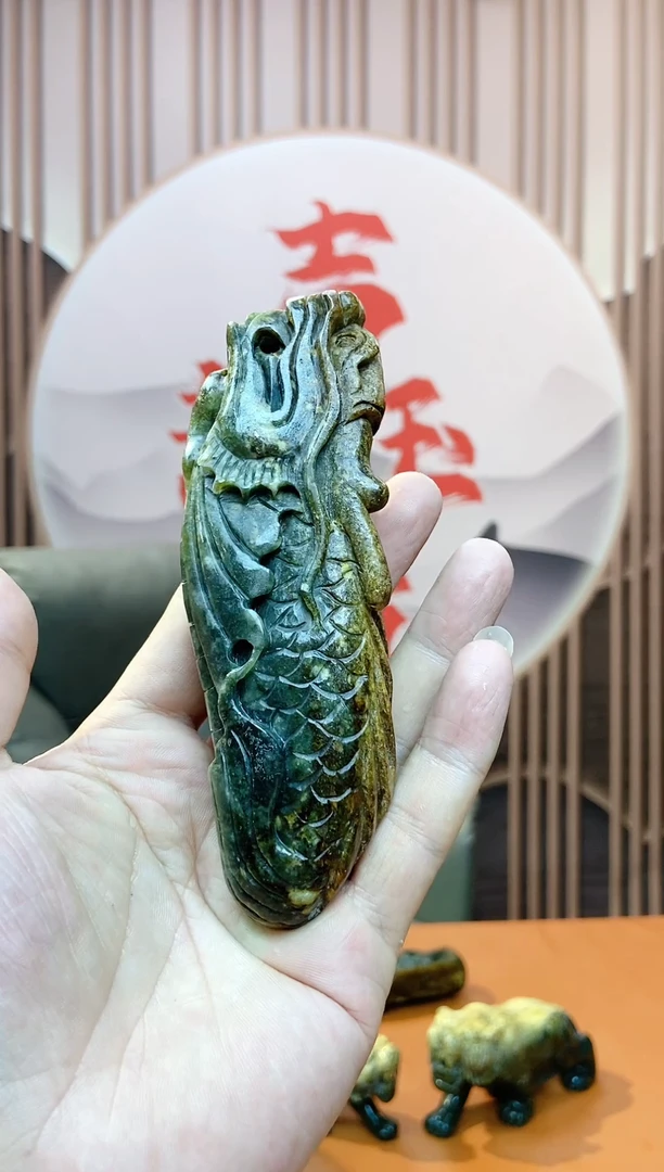 岫岩河磨玉（透闪石质玉）未镶嵌挂件多样性随机发一