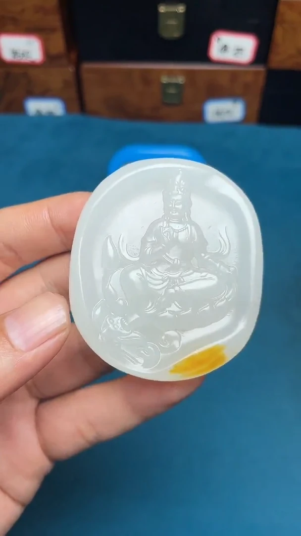 和田玉未镶嵌颈饰阿*和田玉