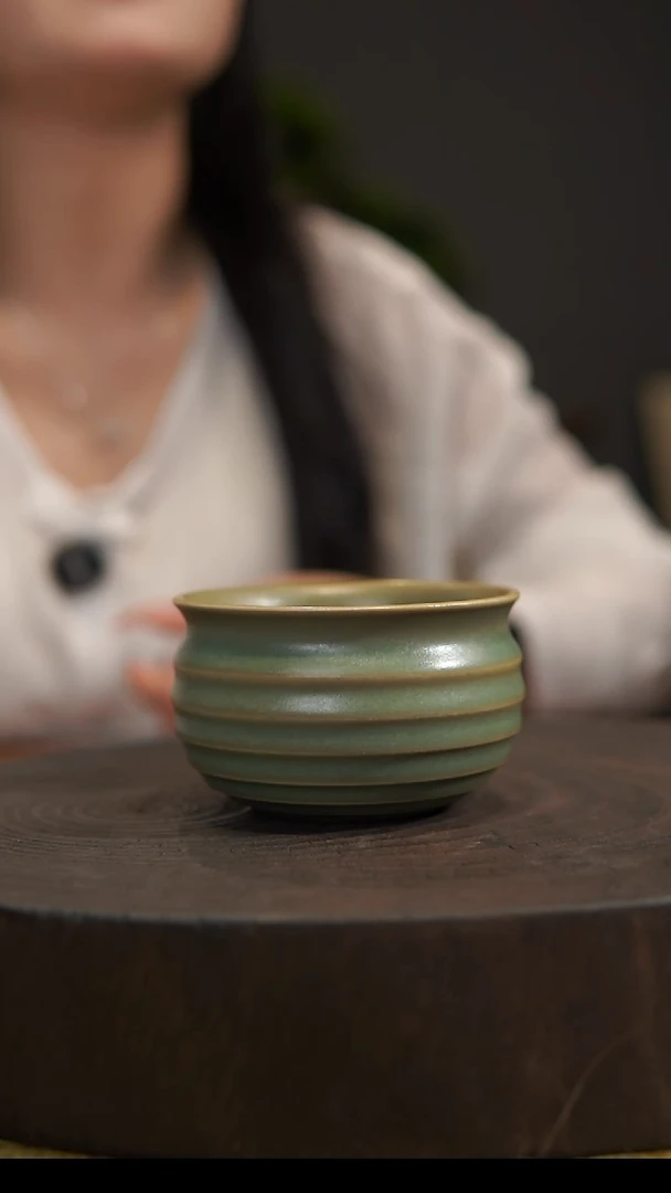 杯子炫纹杯 汝州原产地  原矿老釉