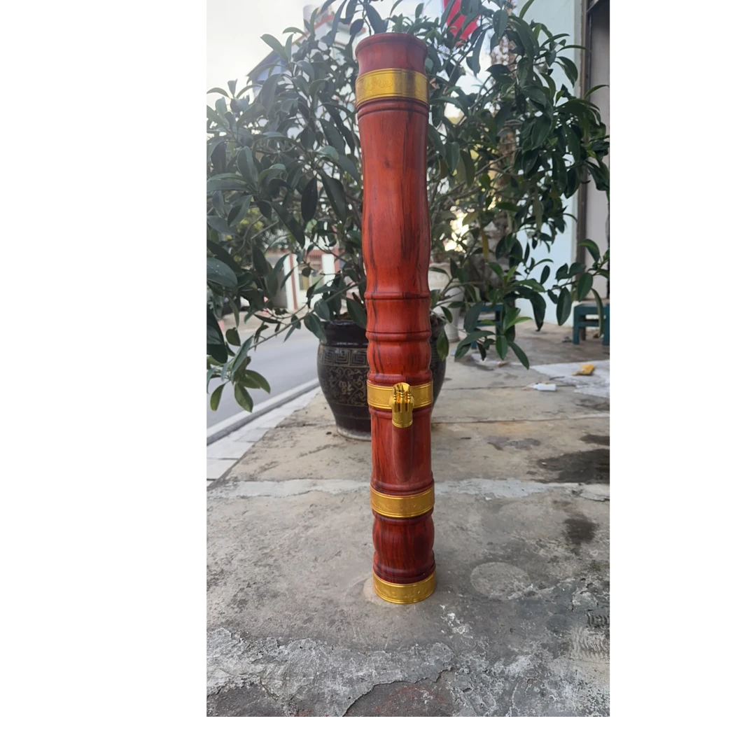 大号花瓶款红花梨水烟筒