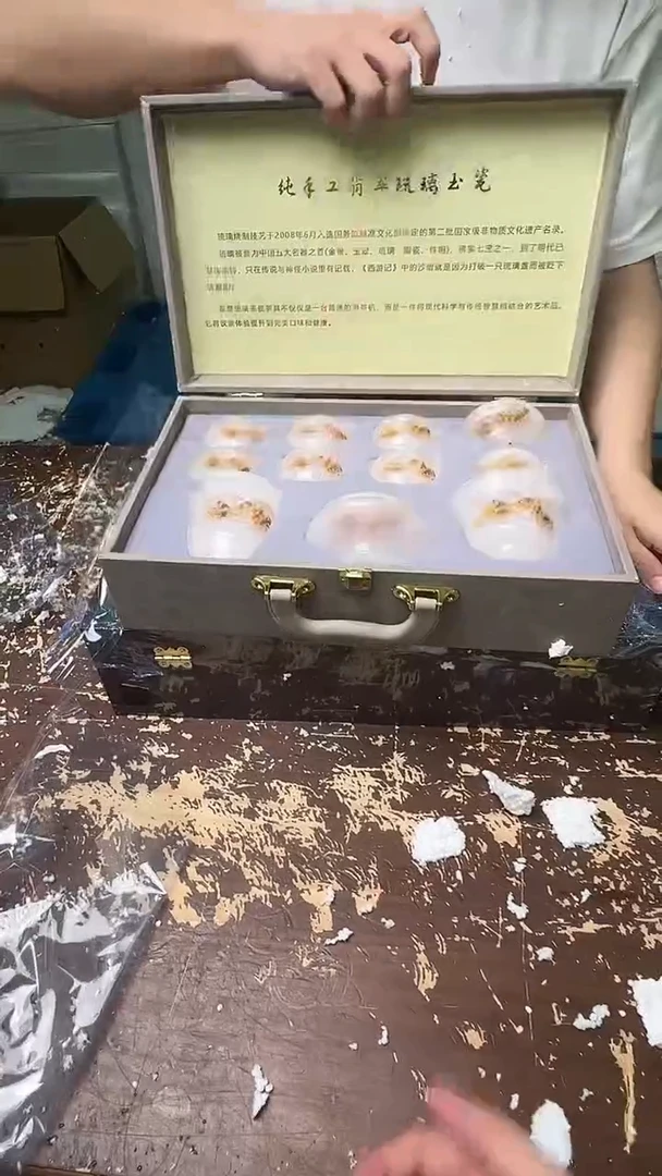 【闪购商品】千里江山琉璃茶具套组送礼佳选防烫@@@@@@@@@@@@