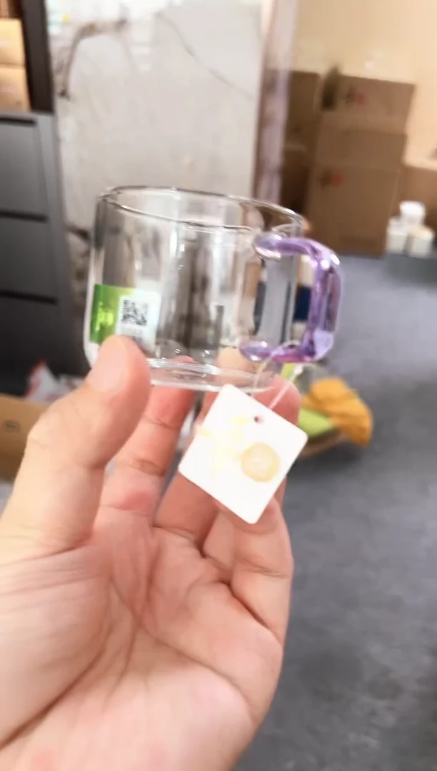 禾器清禾杯浅紫色一只装