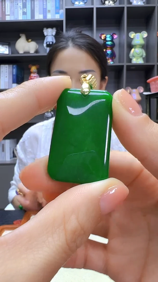 翡翠14K金镶嵌颈饰丹丹diy劲饰