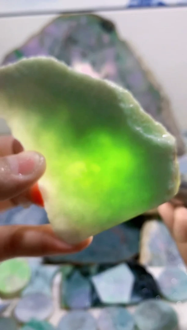 裸石翡翠0蒙0翡翠珠宝534