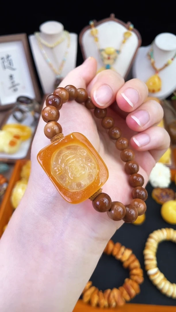 琥珀未镶嵌珠宝奇石活*见柒月