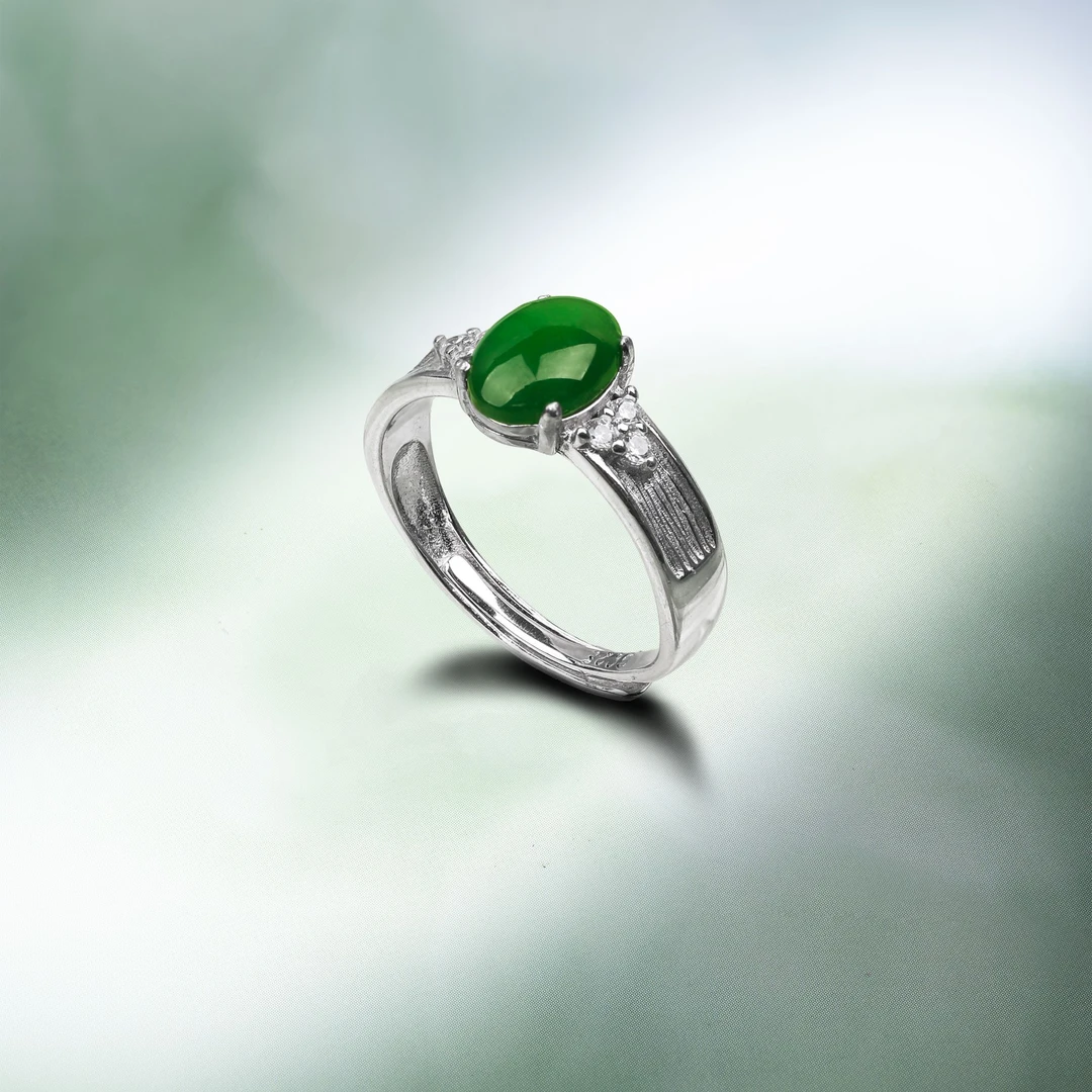 Barboush芭布西珠宝【翠胆】翡翠戒指F00111