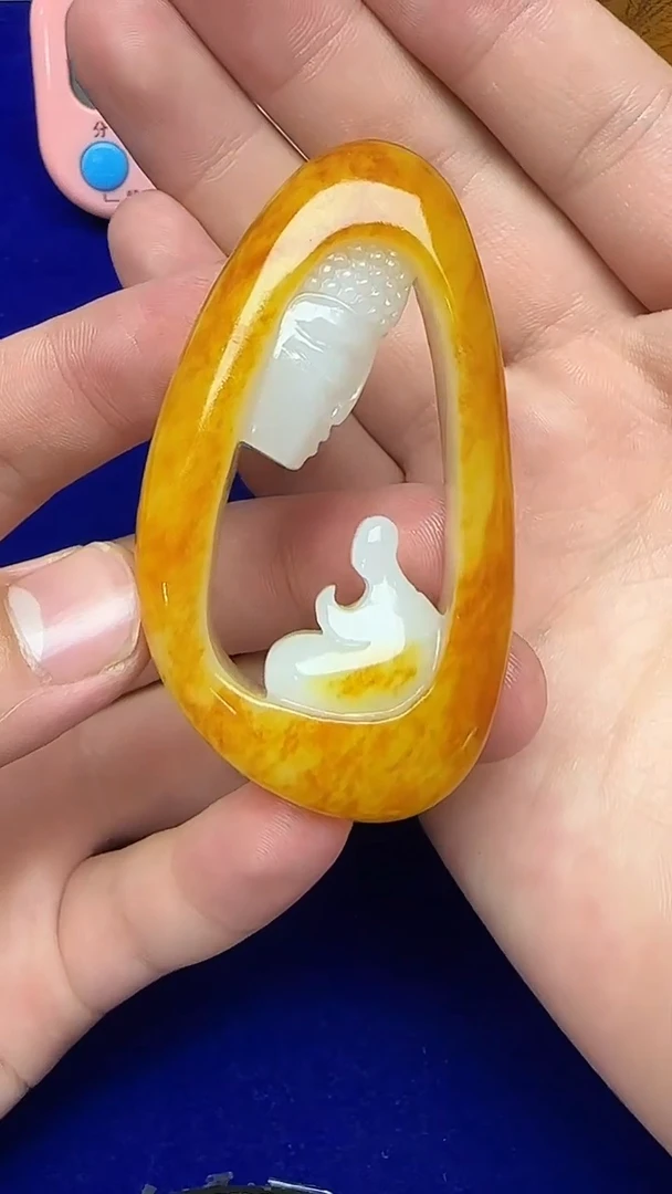 和田玉未镶嵌挂件1