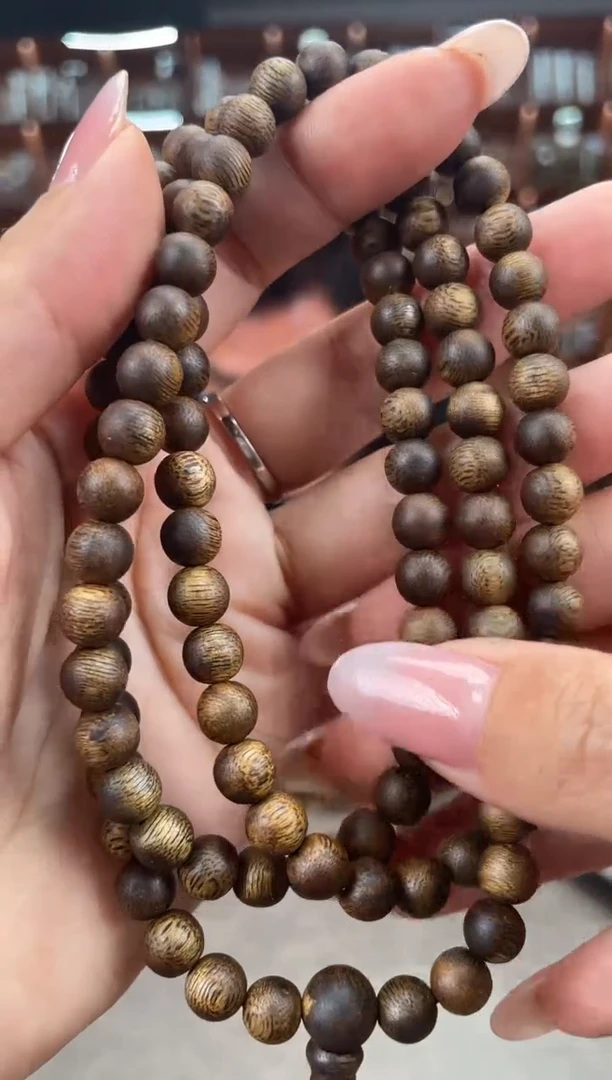 【闪购商品】沉香手串15号老料国香绿奇楠多样性发一条