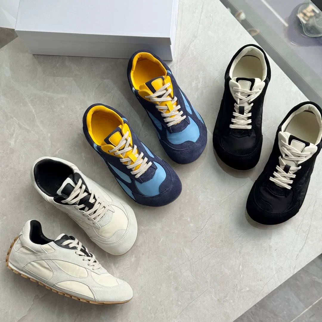 2025新款女鞋真皮拼接柔软舒适休闲运动鞋厚底增高阿甘鞋潮鞋