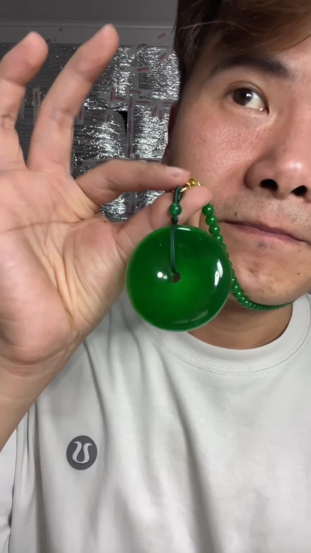 吊坠(赠链)未镶嵌翡翠大平安扣