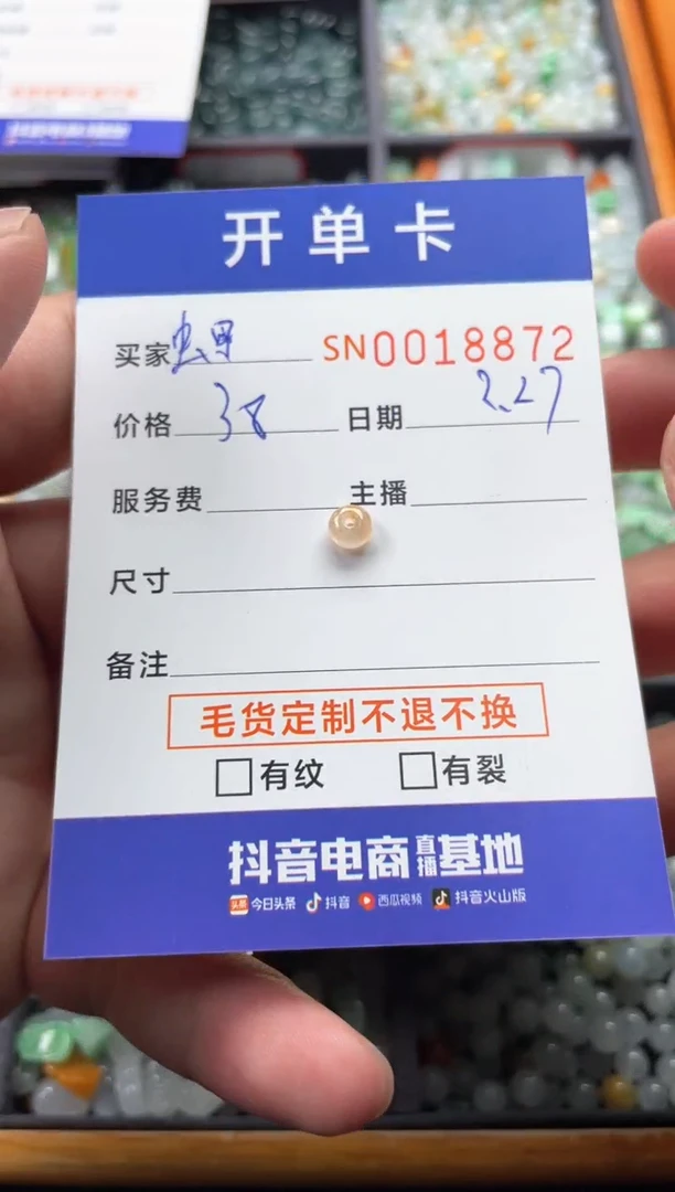 翡翠未镶嵌颈饰00018872