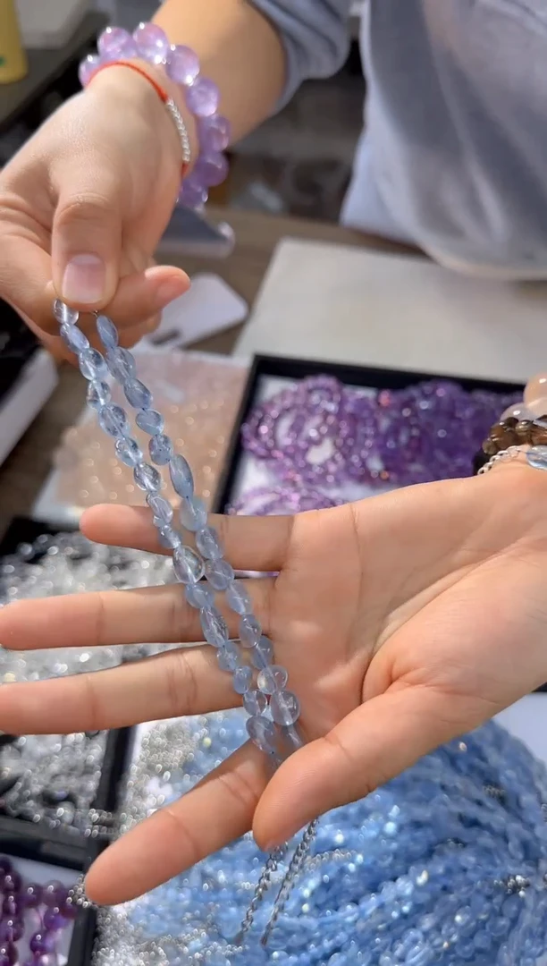 【闪购商品】海蓝宝石手串合金246/多样性发其一/卡