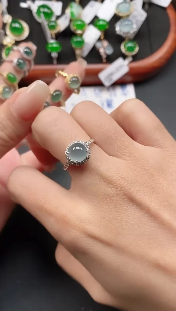 银S925镶嵌戒指翡翠1111