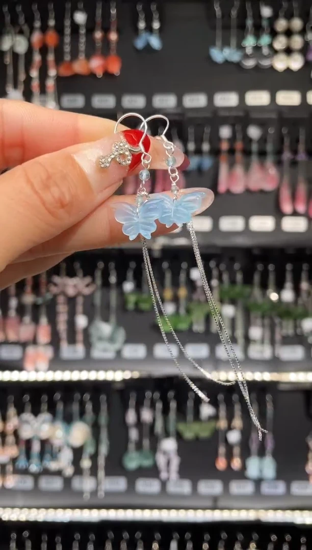 【闪购商品】紫晶耳饰银S925镶嵌 冰糖胡芦 商品类目