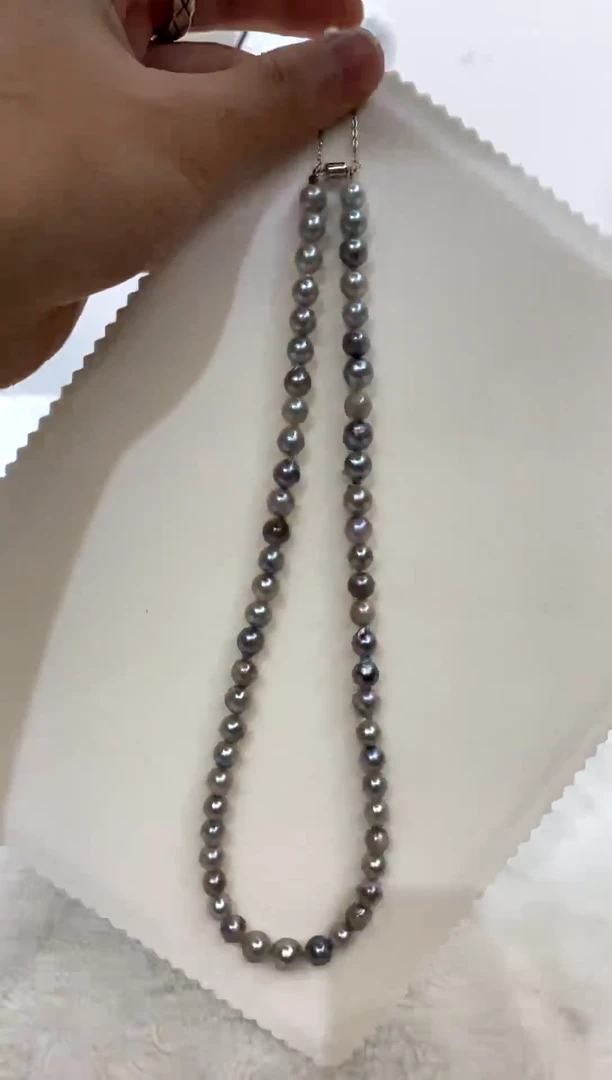 颈饰银S925镶嵌海水珍珠