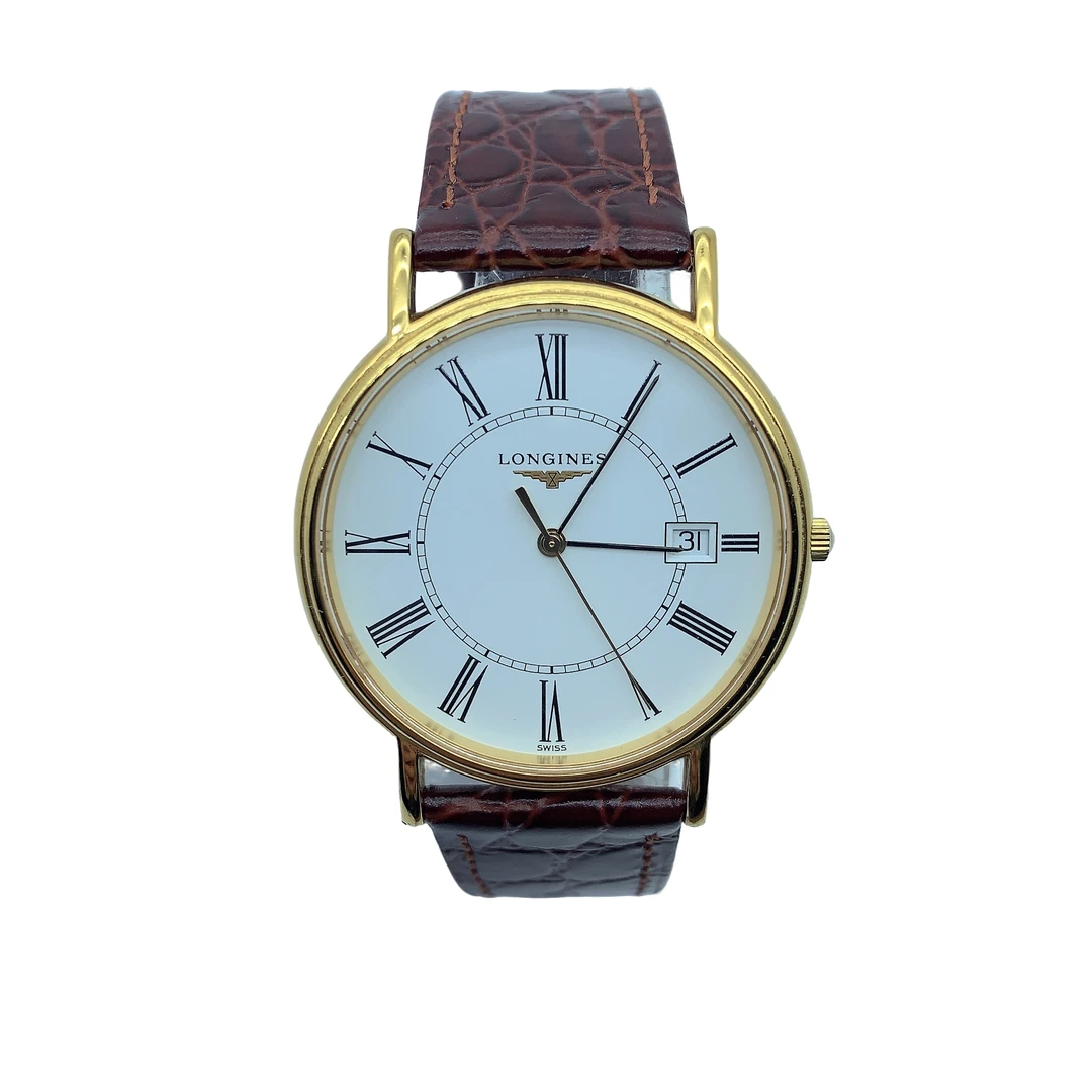 95新 Longines/浪琴 70561/女士石英腕表/38盘/表带扣后配