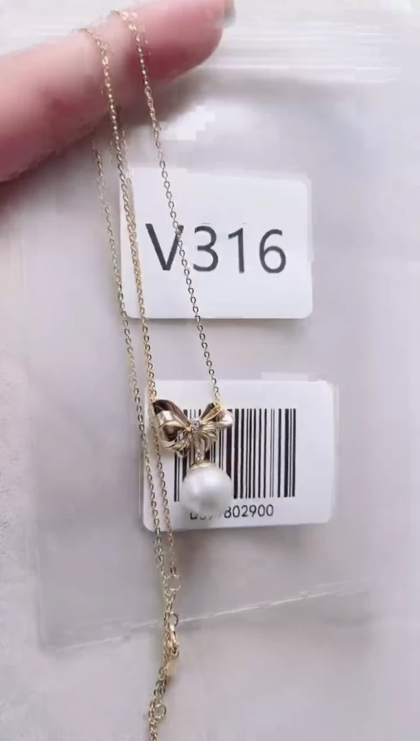 【闪购商品】海水珍珠套链银S925镶嵌V316