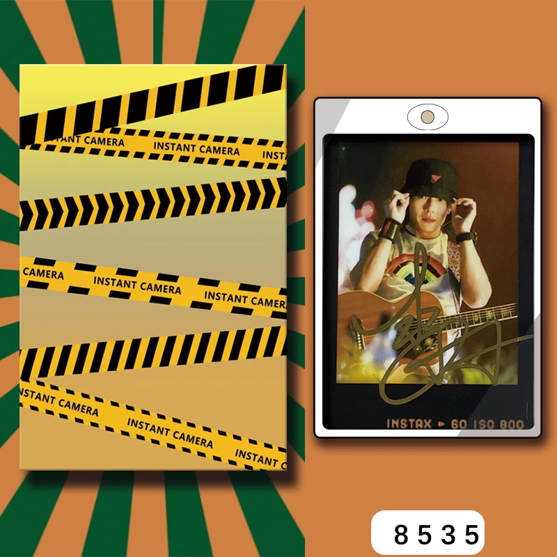 D8535【赵雷】 正品拍立得照片 黑金