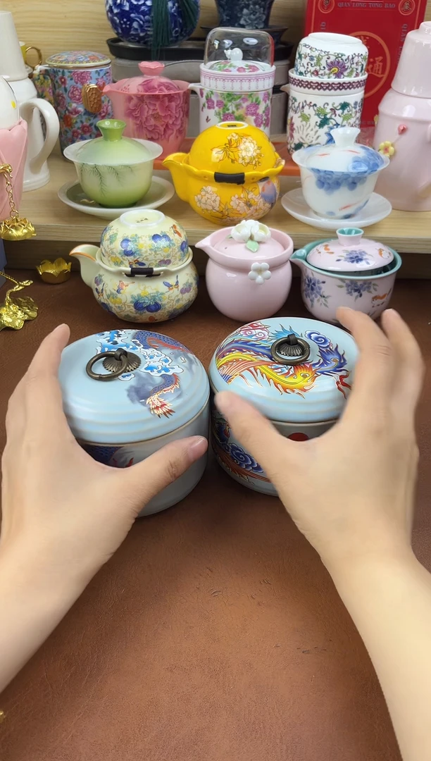 陶VB陶瓷茶具摆件旅行套组