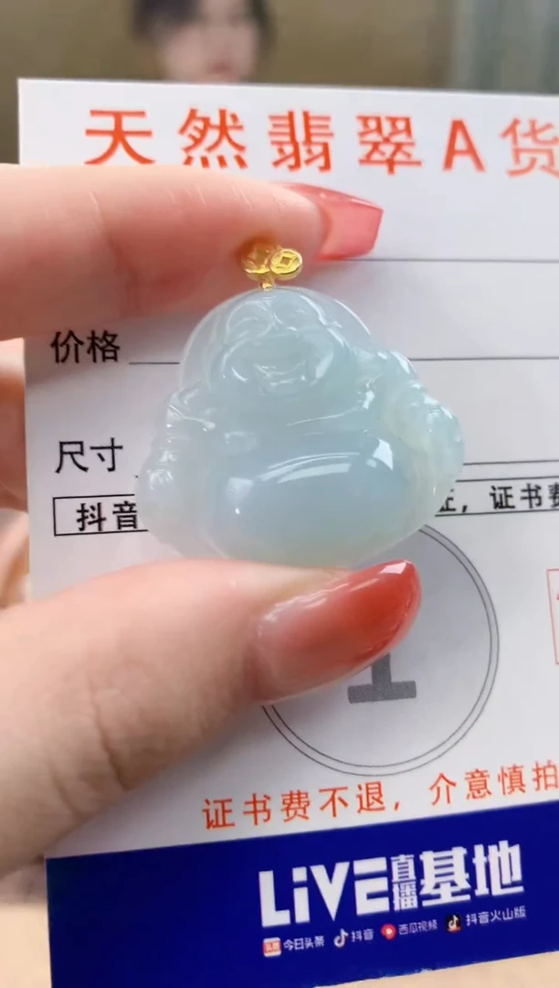 颈饰未镶嵌翡翠天然A货翡翠挂件
