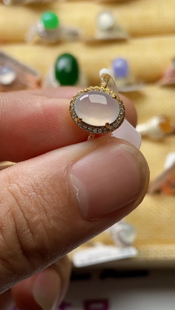 【闪购商品】翡翠戒指银S925镶嵌0000