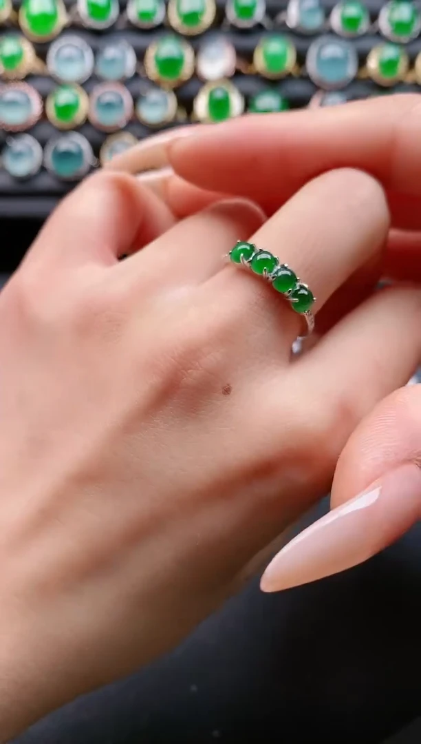 【闪购商品】翡翠戒指银S925镶嵌11111111