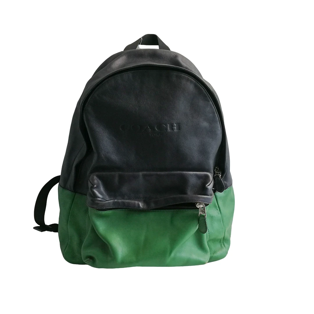 95新 COACH/蔻驰 coach拼色大双肩包 a0222112