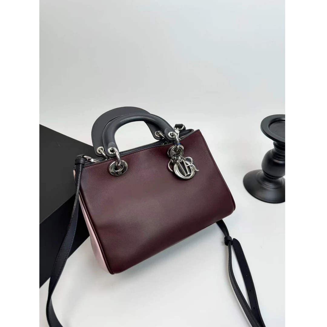 95新 DIOR/迪奥 【小考拉】Dior 拼色小号VIP手提斜挎包