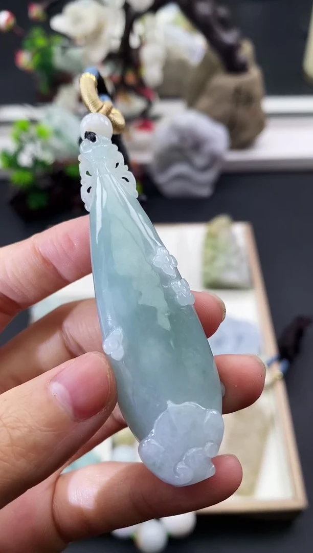 颈饰未镶嵌翡翠天然缅甸A货翡翠