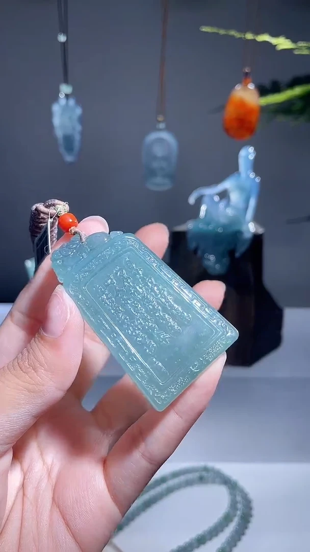 颈饰未镶嵌翡翠仿古牌