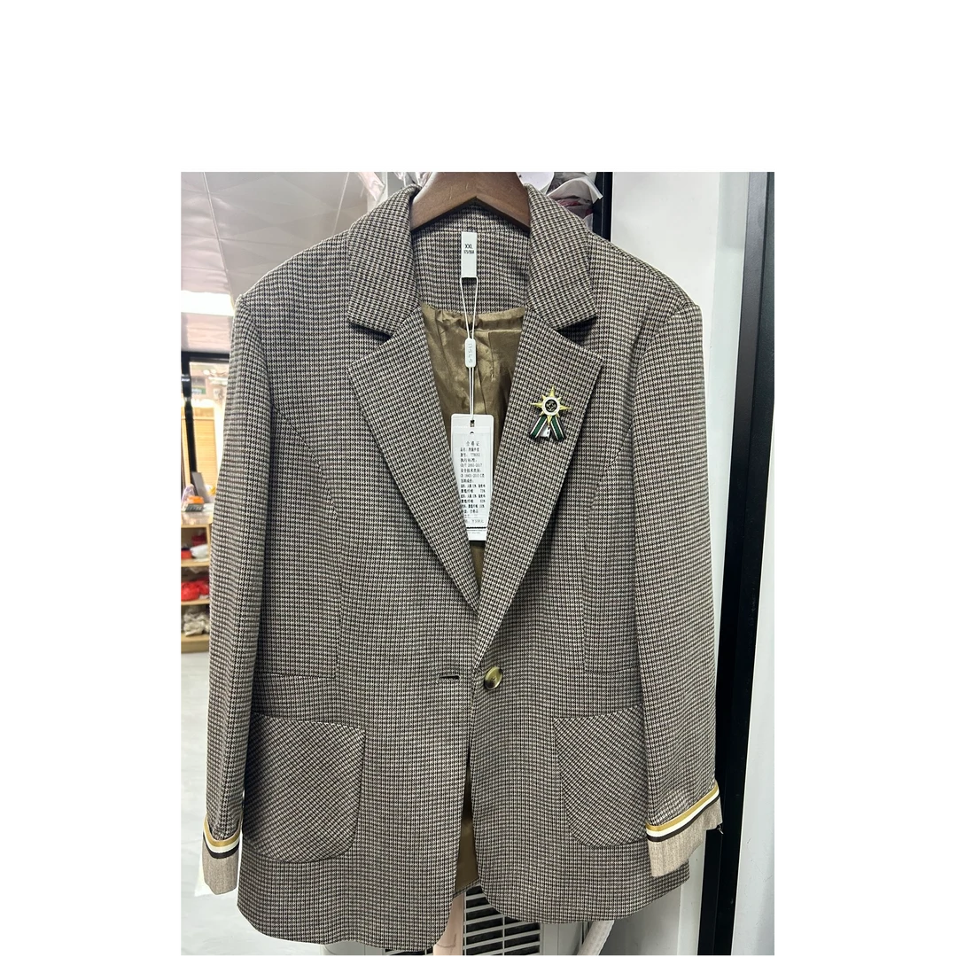 千鸟格西装格纹简约