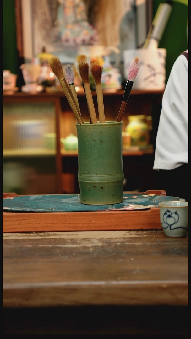 瓷片景德镇纯手工釉下彩精品茶具水杯