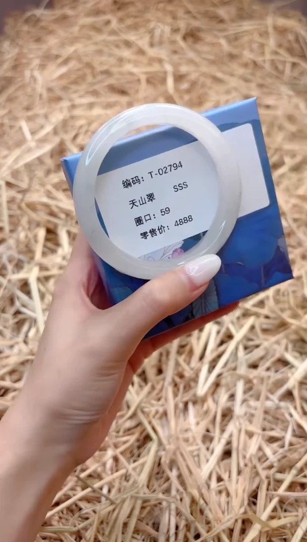 未镶嵌手镯石英质玉T02794-59