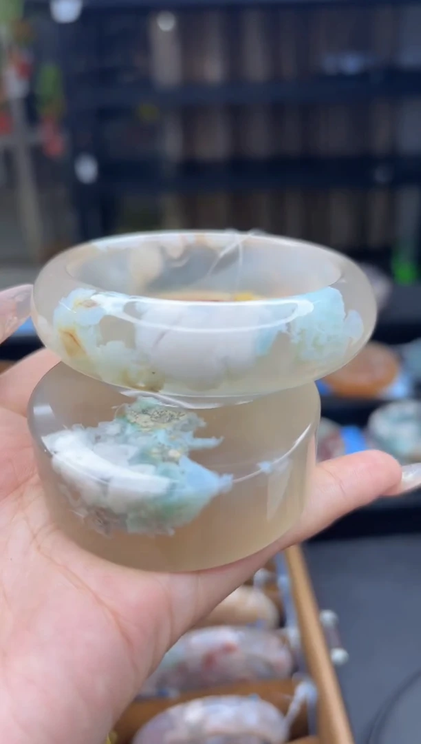 石英质玉手镯未镶嵌135(58圈赠送镯心)