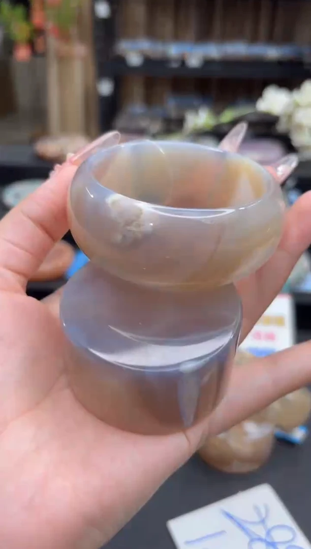 未镶嵌手镯石英质玉170(56圈赠送镯心)