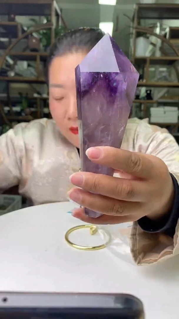 权杖未镶嵌水晶紫晶权杖D190