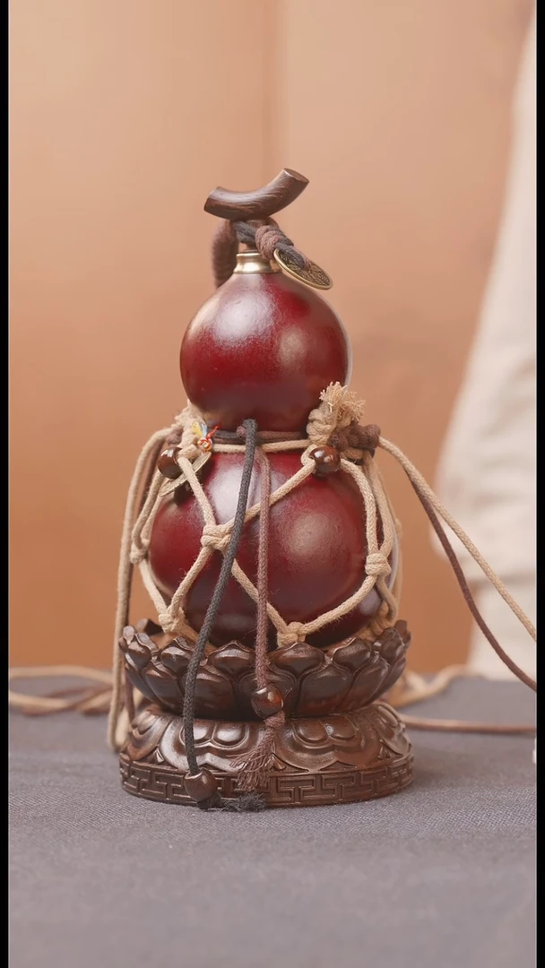 1670号链接精品大漆葫芦现货现发[一物一拍]不包含莲花底座