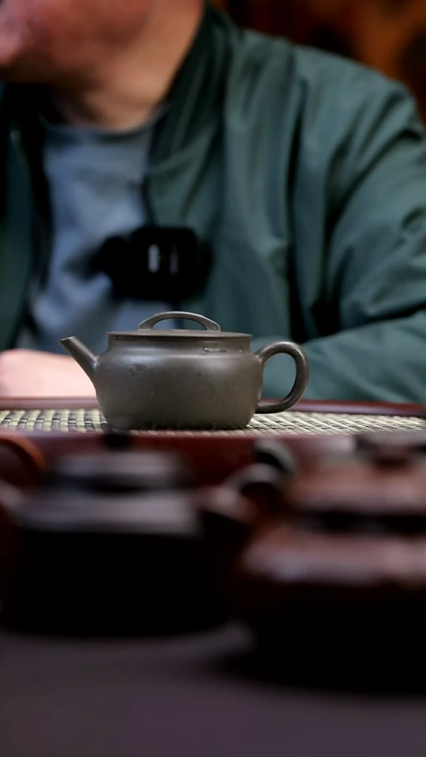 茶壶紫砂高***夫紫砂茶壶（汉瓦.青灰）