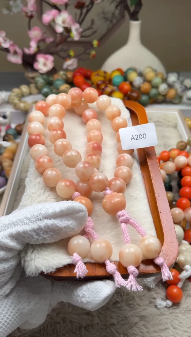 菩提根/象牙果手串瑕A200圆珠手持15mm一串随机