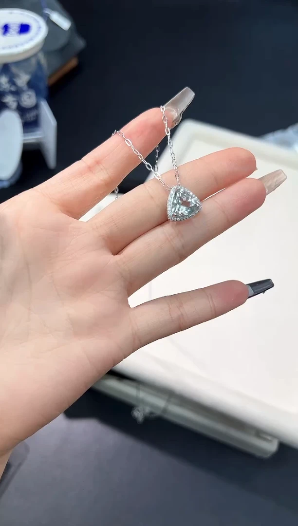 银S925镶嵌吊坠(不含链)水晶49b多样性发其一【1个】
